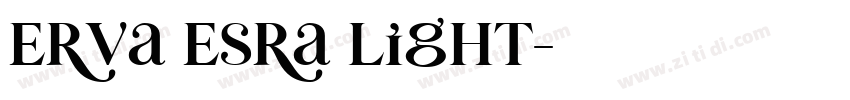 Erva Esra Light字体转换
